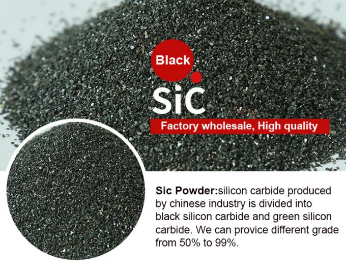 Poluição Abrasiva 98% 99% Sic Carbono de Silício em Pó F60 Carbono de Silício Negro 0