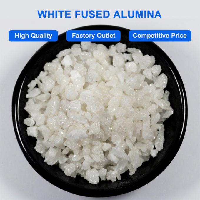 Eco-friendly High Purity White Fused Alumina WFA 99% Oxido de Alumínio Corindão com Pó de Carbono de Silício 0