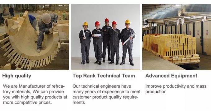 Forno industrial tijolo de fogo suspensa excelente resistência ao choque térmico refratário de alta alumina tijolos de âncora para fogão quente 2