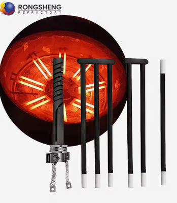 RONGSHENG personalizado 1500C 100W-5000W elemento de aquecimento de carburo de silício Sic Rod de aquecimento para forno elétrico e forno