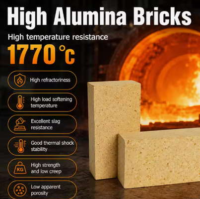 Factory Price High Alumina Brick SK38 SK36 SK34 Fire Bricks High Quality Refractory Bricks For Furnace Boiler Oven