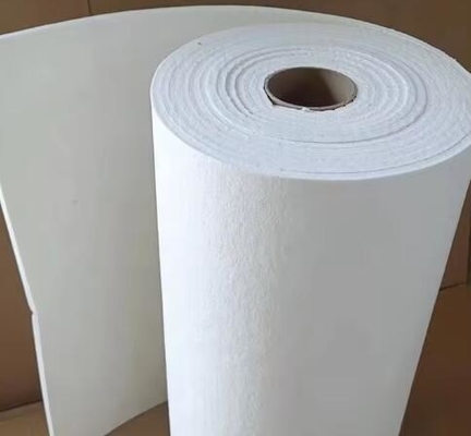 Isolamento térmico 1260c 1400c Faixa de vedação refratária Papel de fibra cerâmica 3 mm