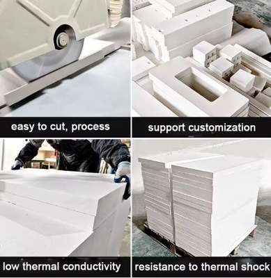 Placas cerâmicas de revestimento de forno de placas de fibras de silicato de alumínio 1430C