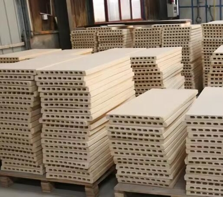 Mobiliário cerâmico para fornos Cordierite Mullite Placa de suporte Refractário Prateleira de fornos Cordierite Mullite Tabela para fornos de túnel