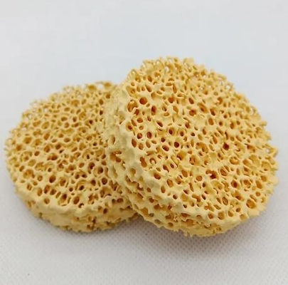 Filtro de espuma cerâmica de alumínio refratário de alto porosidade Filtros cerâmicos de zircônio para fundição
