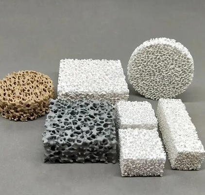 Filtro de espuma cerâmica de alumínio refratário de alto porosidade Filtros cerâmicos de zircônio para fundição