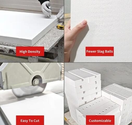 1260 Quadro de fibras cerâmicas refratárias de isolamento térmico Quadro de silicato de alumínio para fornos industriais