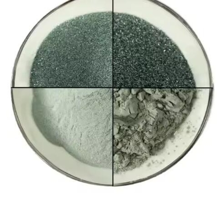 Alto grau de pureza 99% Sic em pó 16#~2000# Carboneto de Silício Verde Refractário para Abrasivos e Arenas