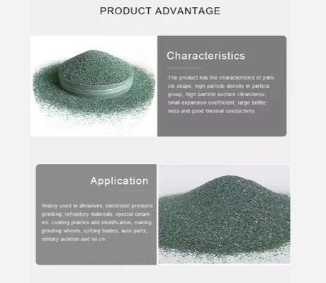 Pó de carburo de silício verde preto de alta pureza 98% 99% SIC Emery Carborundum Grit
