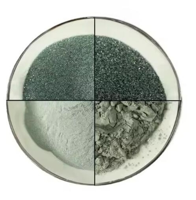Pó de carburo de silício verde-negro 98% de pureza SiC Grit Pó fino para refratário metalúrgico