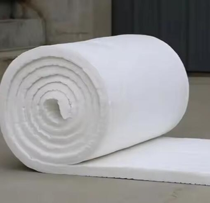 Material de isolamento térmico do forno 1260 Cobertura de fibra cerâmica 128 kg/m3 160 kg/m3 Cobertura de fibra de silicato de alumínio