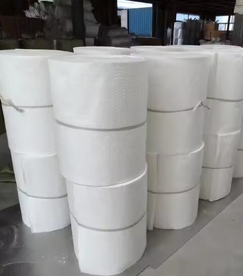 Material de isolamento térmico do forno 1260 Cobertura de fibra cerâmica 128 kg/m3 160 kg/m3 Cobertura de fibra de silicato de alumínio