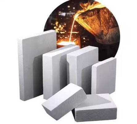 Forno de revestimento Forno de alumínio silicato Placa resistente ao calor 20mm 50mm 1430 graus Placas de isolamento inorgânico de fibra cerâmica