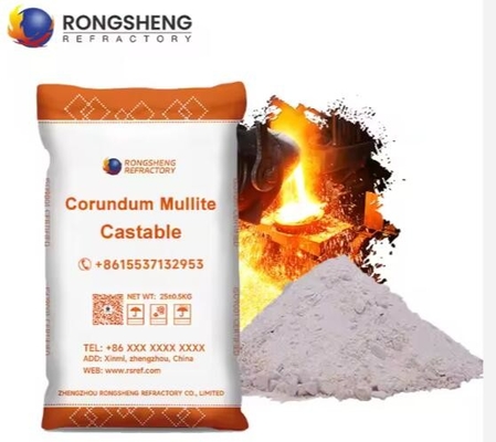 Mullite sem forma Refractário Castables Isolamento de alta temperatura Corindão de alta resistência