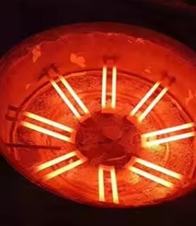 Alta temperatura 1400c 1500c Rodas de carburo de silício Elementos de aquecimento Sic Tubos de aquecimento elétricos para fornos