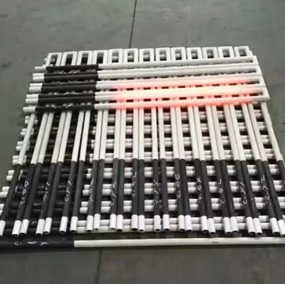 Alta temperatura 1400c 1500c Rodas de carburo de silício Elementos de aquecimento Sic Tubos de aquecimento elétricos para fornos