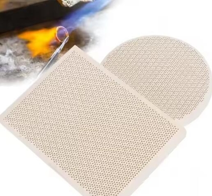 Alta resistência 50-200 mm Cordierite Porosa Infravermelha Honeycomb Plate Cerâmica Para Resistência ao Choque Térmico do queimador
