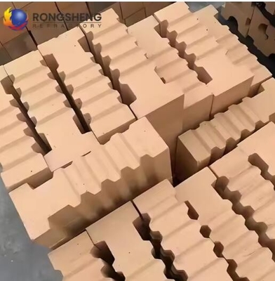 Forno industrial tijolo de fogo suspensa excelente resistência ao choque térmico refratário de alta alumina tijolos de âncora para fogão quente