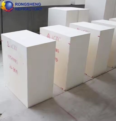 tijolos fundidos a alta temperatura refratários de zircônio tijolo de corindão AZS-41, AZS-36, AZS-33 para forno de vidro