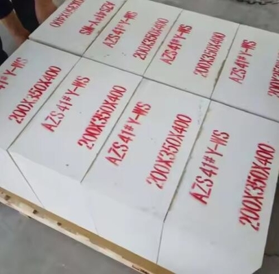 tijolos fundidos a alta temperatura refratários de zircônio tijolo de corindão AZS-41, AZS-36, AZS-33 para forno de vidro