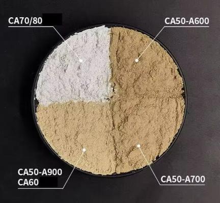 Cimento refractário de alumínio de cálcio Ca50 Ca60 Ca70 C80 Alto cimento de alumínio de fogo para fundição refractária