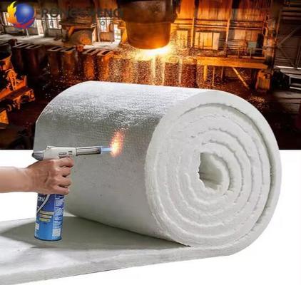 Manta de isolamento térmico de fibra cerâmica 1400, papel refratário, manta de fibra de silicato de alumina para forno