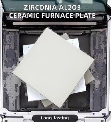 Placa Cerâmica de Zircônia Al2O3 para Forno de Alta Temperatura Aplicação Cerâmica Industrial Corte Dobra Processamento Personalizado
