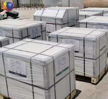 Blocos AZS 33 AZS 36 AZS 41 de Alta Densidade Tijolo Refratário AZS Zircônia Coríndon Fundido para Forno de Fusão de Vidro