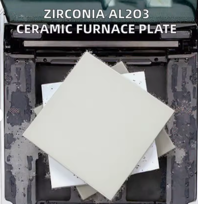 Circônio Al2O3 Placa Cerâmica Quadrada Forno de Alta Temperatura Aplicação Industrial Corte Personalizado Curvatura Processamento RongSheng
