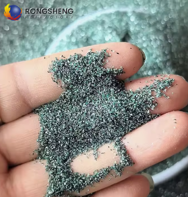 RONGSHENG de alta pureza em pó de carburo de silício verde Grão Abrasivo 240# 360# F1200 Cerâmica refratária de alta resistência 1900
