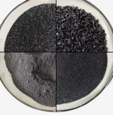 Pó de esmeralda de carburo de silício preto de alta qualidade 97-99% de pureza Sic Abrasivo Refractário de polimento de carburo de silício