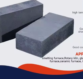 O nitreto de silicone de alta temperatura do tijolo refratário de SiC ligou tijolos do carboneto de silicone para o forro da estufa do alto-forno