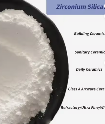 Preço de fábrica 65% Zrsio4 pó fino de silicato de zircônio farinha de zircônio 325 malha de zircônio de silicato para fundição de revestimento de fundição