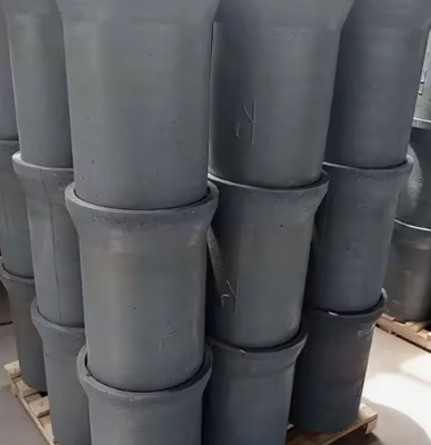 Fornecimento de fábrica Grande Sic Crucible 50kg 350kg Pot Carbide de Silício Sagger Carbide de Silício Crucible Para derreter ferro fundido