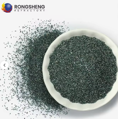 RONGSHENG de alta pureza em pó de carburo de silício verde Grão Abrasivo 240# 360# F1200 Cerâmica refratária de alta resistência 1900