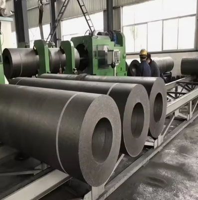 Eletrodo de grafite de alta potência com mamilo 700uhp Eletrodo de grafite sintético para fundição de aço