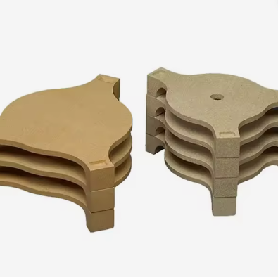 Placas de Cordierita Mullita de Alta Temperatura Rongsheng para Mobiliário de Forno Cerâmico, Prateleiras de Forno de Cordierita, Placa de Suporte