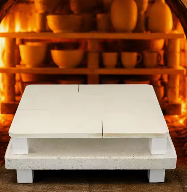 Placas de Cordierita Mullita de Alta Temperatura Rongsheng para Mobiliário de Forno Cerâmico, Prateleiras de Forno de Cordierita, Placa de Suporte
