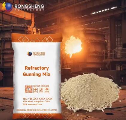 Materiais Refratários de Revestimento por Pulverização de Corindo de Alumina de Magnésio de Alta Temperatura 1750°C para Fornalha de Caldeira