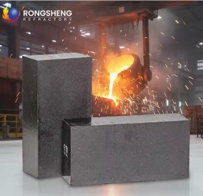 Rongsheng Alumina Magnesia Carbono de Alta Temperatura tijolos refratários para fornos de indução
